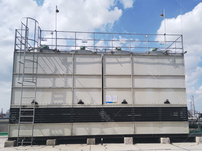 Closed circulating water cooling tower